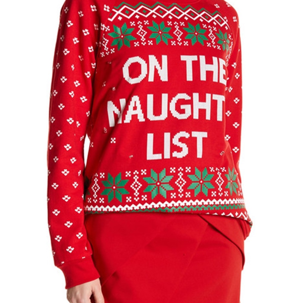 FREEZE naughty list light up sweatshirt